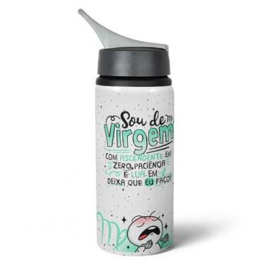 Imagem de Garrafa Squeeze NK Funny Signos - Sou de Virgem - 600ml - JPS INFO