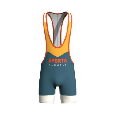 Imagem de Novo bodysuit sem costura masculino sexy de uma peça ginásio colete ma
