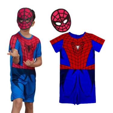 Imagem de Fantasia Infantil Menino Personagem Heróis Homem Aranha Sonic Hulk Pan