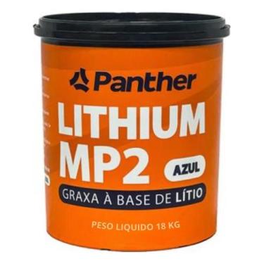 Imagem de Graxa Lítio Panther MP2 Azul 18kg Alta Performance Automotiva Suporta 