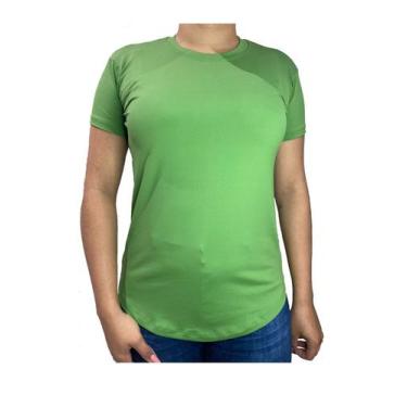 Imagem de Camiseta Baby Look Feminina Dry Fit Long Line Proteção UV50+ - Landim 