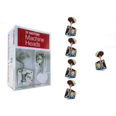 Imagem de Tarraxa baixo Gotoh 5 cordas GB2 4x1 Niquel L4+R1 Vintage