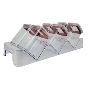Imagem de Kit Porta Tempero Plasútil 7 Peças com Suporte Moderno - PLASUTIL, Pre