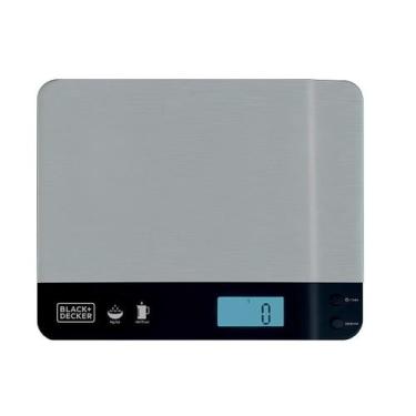 Imagem de Balança de cozinha black decker compacta e portátil com acabamento ino