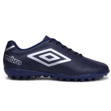 Imagem de Chuteira Society Umbro Class 2.2 Juvenil, 30, Marinho, Cinza