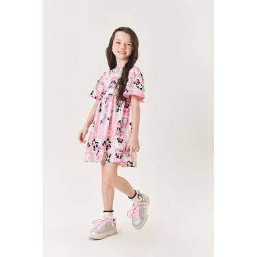 Imagem de Vestido Infantil Menina Panda Rosa Mundo Cinti, Rosa, 12
