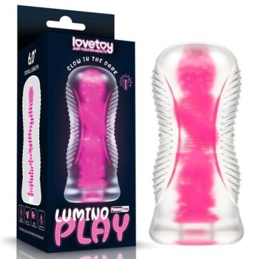 Imagem de Masturbador Masculino Lanterna Brilha no Escuro 6.0'' Lumino Play Pink