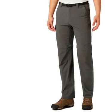 Imagem de Calça Columbia Silver Ridge Cinza 3EG Vira Bermuda Trilha, 3EG, Cinza