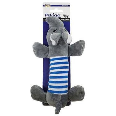 Imagem de Brinquedo para cachorro de pelucia elefante com som 23x4,5x4cm - Weste