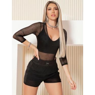 Imagem de Body Tule Strass Sexy Pit Bull Jeans 64613, M