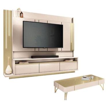 Imagem de Home Theater Montane Off White Champanhe Com Mesa De Centro Cadenza Of