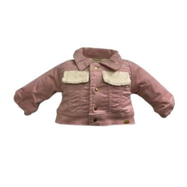 Imagem de Casaco / Jaqueta Cotelê Bebê Menina Forrada Pelo Katita 2762, Rosa, M 