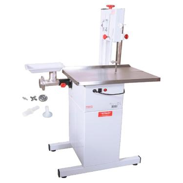 Imagem de Serra Fita 1,80m com Moedor Boca 9 Gabinete Inox 1-2CV Bivolt para Carnes e Ossos Bigolar