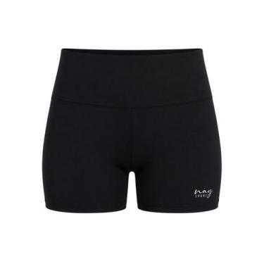 Imagem de Shorts Esportivo Nay Sport SH21 Feminino Cós Max Poliamida T. P/G, G, 
