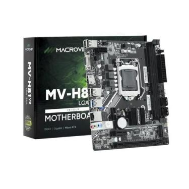 Imagem de Placa Mãe 1150p Macrovip MV-H81.V2 M.2 Hdmi Vga DDR3 Lan Gigabit