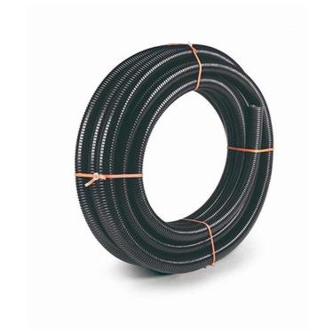 Imagem de Tubo Espiral PVC Conduíte 1'' 50M para Passagem de Fios e Cabos Elétricos com Parede Interna Lisa Preta Mangueplast