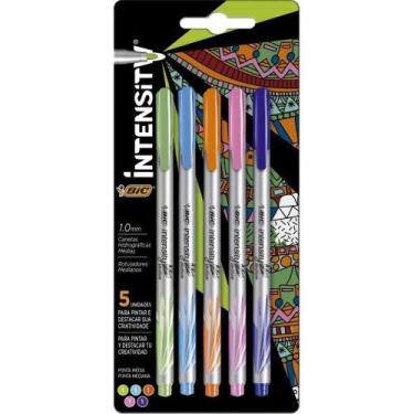 Imagem de Caneta com Ponta Porosa Intensity 1.0MM Colors 5CORES BL.C/05 - BIC