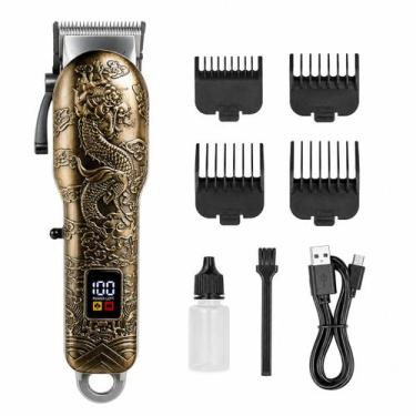 Imagem de Máquina Aparadora De Barba E Cabelo Recarregável Lâmina T - Premium Ca