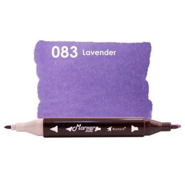 Imagem de Marcador Permanente Ponta Dupla Lavender - Bismark - Yes