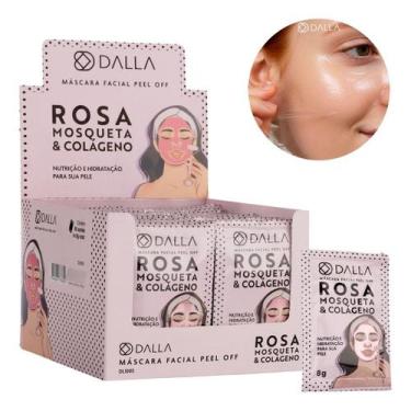 Imagem de Combo 60 Máscara Facial Hidratante Rosa Mosqueta E Colágeno - Dalla Ma