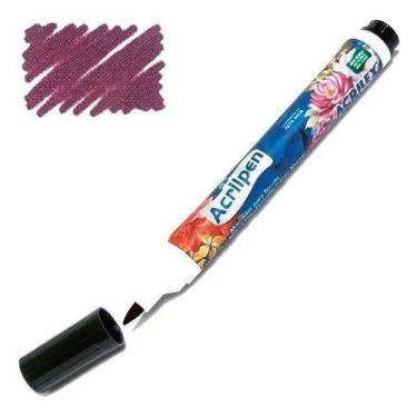 Imagem de Acrilpen Caneta para Tecido 565 Vinho Acrilex