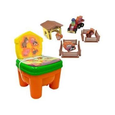 Imagem de Brinkadeira Fazendinha - Cadeira com 20 Peças de Brinquedo