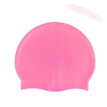 Imagem de Touca De Natação Colorida Silicone Lisa Impermeável - Art Sport, Rosa