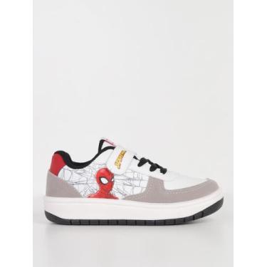 Imagem de Tênis Homem Aranha Infantil Para Menino BRANCO/BEGE/VERMELHO - Disney,
