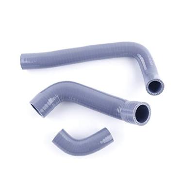 Imagem de LUXERAD Kit de mangueira de refrigeração de radiador de silicone de 3 camadas Performance serve para B MW K 75 1985-1995 1994 1993 92 (cinza)