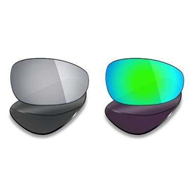 Imagem de Mryok 2 pares de lentes polarizadas de substituição para óculos de sol Oakley Juliet - opções