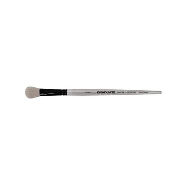 Imagem de Pincel Daler Rowney Graduate Oval Wash Pituá 1/2" Cerda Natural de Cabra Branca Cabo Curto