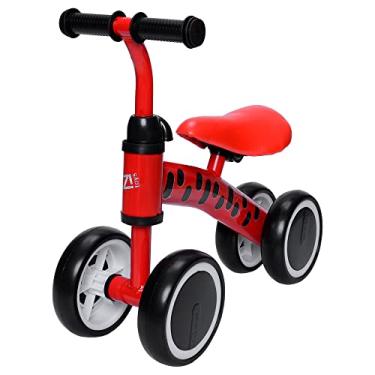Imagem de Zippy Toys Andador Infantil Carrinho de Equilibro Bebê. Feito Inteiramente em Plástico e Aço Carbono. Para Criança Que Começou a Andar. Suporta Até 25Kg (Vermelho)