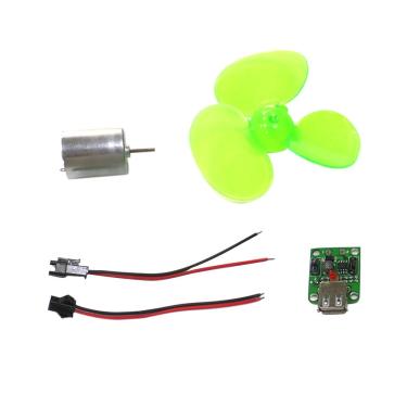 Imagem de Alternador de motor de gerador eólico com carregador de celular com montagem DIY portátil