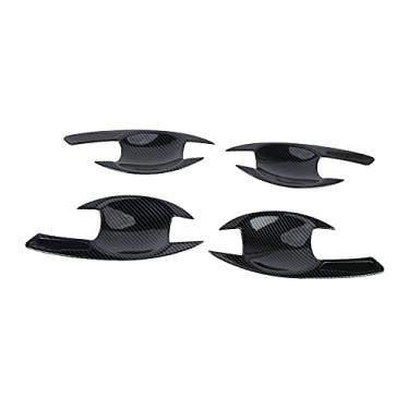 Imagem de Capa de tigela para maçaneta de porta externa, 4 peças, capa para manípulo para maçaneta de porta para pijama (fibra de carbono)