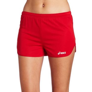 Imagem de Short feminino ASICS Propel 1/2 dividido, Vermelho, X-Large