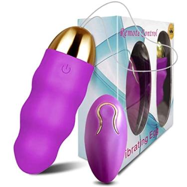 Imagem de Vibrador Feminino Sem Fio Estimulador Sexual 12 Frequências Sexuais Ponto G Ovo Controle Remoto Sexual Zatla (Roxo)