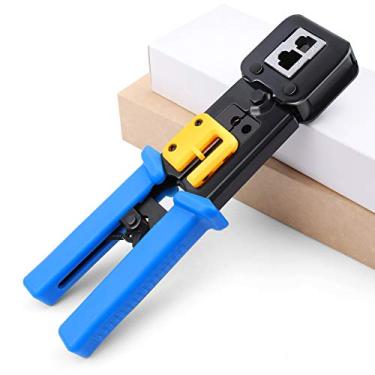 Imagem de Ferramenta de conector de Ethernet Yangoutool RJ45 Crimper multifuncional profissional de alto desempenho para RJ12 RJ11 Pass Through