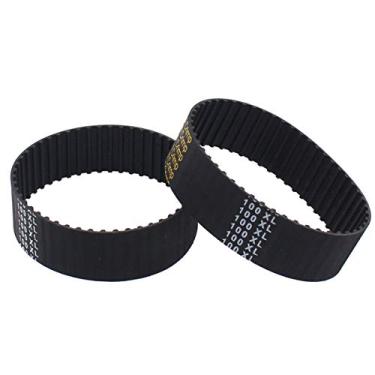 Imagem de ApplianPar Pacote com 2 cintos de substituição 34-674 34-670 para Delta Table Saw Timing Drive Belt 50 dentes 100XL100 36-600 36-610 TS300