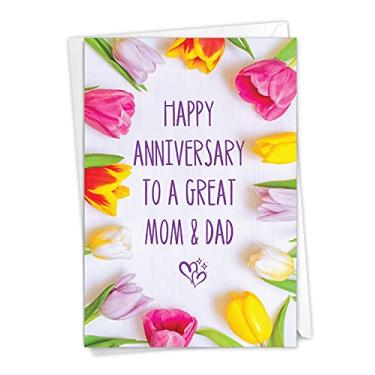 Imagem de NobleWorks Great Parents - Cartão comemorativo de aniversário com envelope (12 x 16 cm) - C9571ANG