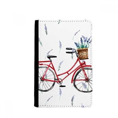 Imagem de Porta-passaporte em aquarela para bicicleta, flor de lavanda, notecase Burse, Multicolorido.