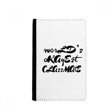Imagem de Porta-passaporte World's Okayest Classmate Temporada Formatura Notecase Burse Carteira Capa Cartão, Multicolor