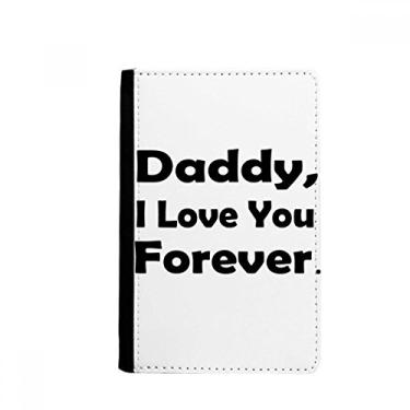 Imagem de Carteira Love You Dad Festival Citação Porta Passaporte Notecase Burse Bolsa Cartão, Multicolor
