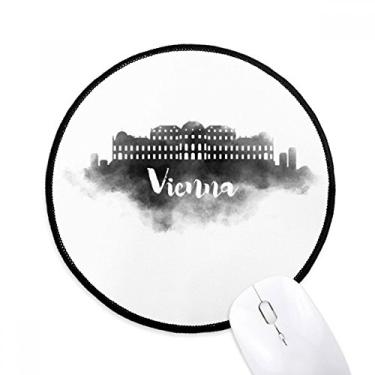 Imagem de DIYthinker Mouse pad Vienna Austria Landmark Ink City Desktop Office Tapete redondo para computador