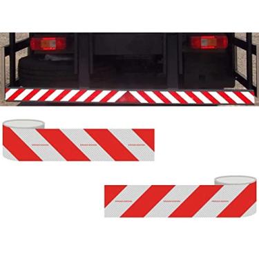 Imagem de PAR FAIXA REFLETIVA PARACHOQUE CAMINHÃO CARRETAS 2,4 METROS PADRAO 3M