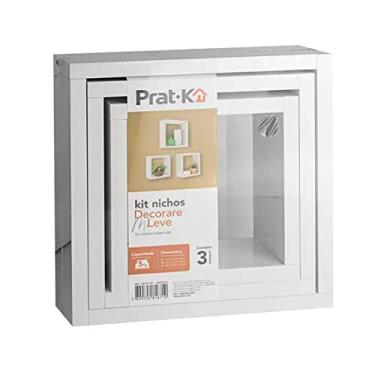 Imagem de PRAT.K Nicho Leve Decorare Branco – Kit com 3 Peças
