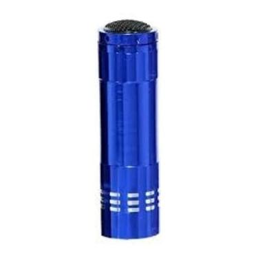 Imagem de Lanterna De Mão 9 Leds Iluminação Casa Carro Pequena Seguro cor azul