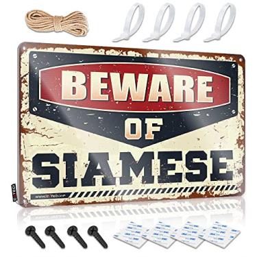 Imagem de CakJuice Sinais de bar para decoração de casa, cuidado com placa siamesa decoração de quarto de meninos placa de bar de teenager Titos (tamanho: 30 x 40 cm)