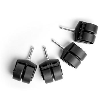 Imagem de Mantua Rodas giratórias para molduras de cama, pretas