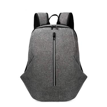 Imagem de Mochila de viagem durável, bolsa de estudante, leve, bolsa masculina, mochila casual, mochila de ar livre, mochila de acampamento para caminhada e viagem externa, cinza