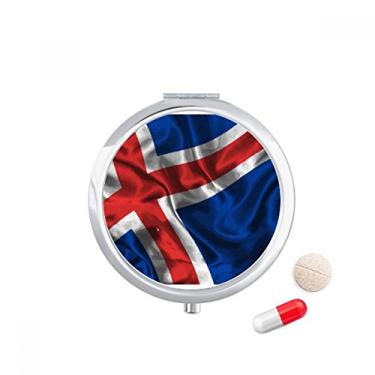 Imagem de Porta-comprimidos, textura de seda, islândia, estampa abstrata, bolso para medicamentos, caixa de armazenamento